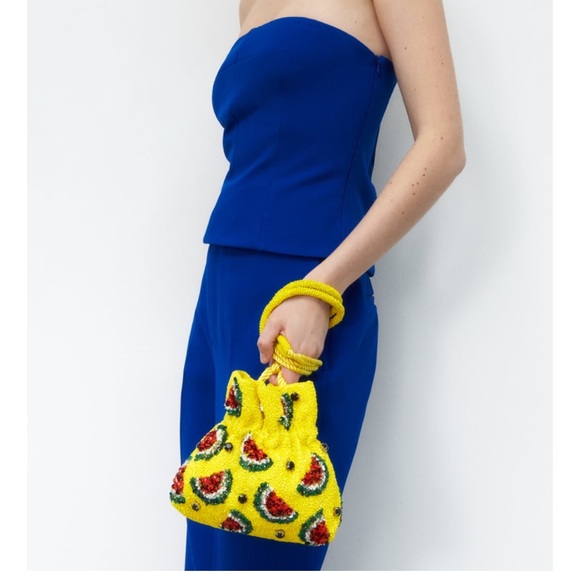 ZARA Beaded Bucket Bag - Picture 5 of 5